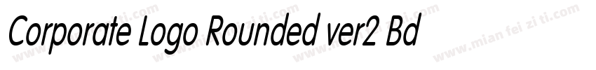 Corporate Logo Rounded ver2 Bd字体转换
